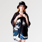 Load image into Gallery viewer, Kanagawa Pattern Kimono Jacket &#39;Anpanman&#39;
