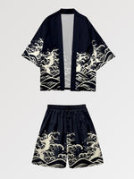 Load image into Gallery viewer, Kimono and Shorts Set 'Akita'
