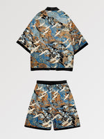 Load image into Gallery viewer, Kimono and Shorts Set 'Dento-Teki'
