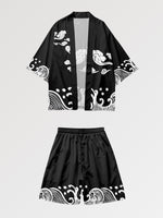 Load image into Gallery viewer, Kimono and Shorts Set 'Ehime'
