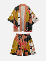 Load image into Gallery viewer, Kimono and Shorts Set 'Neko'
