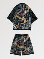 Load image into Gallery viewer, Kimono and Shorts Set 'Traditional Dragon'
