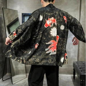 Koi Carp Design Kimono Jacket 'Sagamihara'