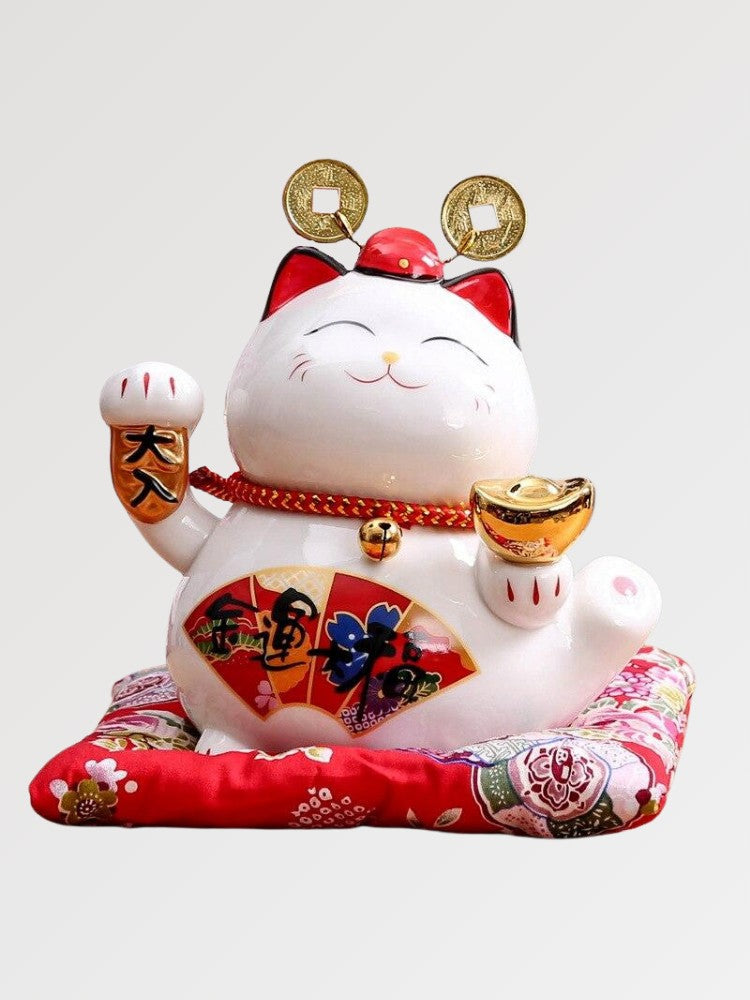 Maneki-Neko Money Box 'Kanji'