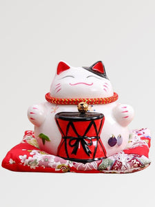 Maneki-Neko Money Box 'Little Drum'