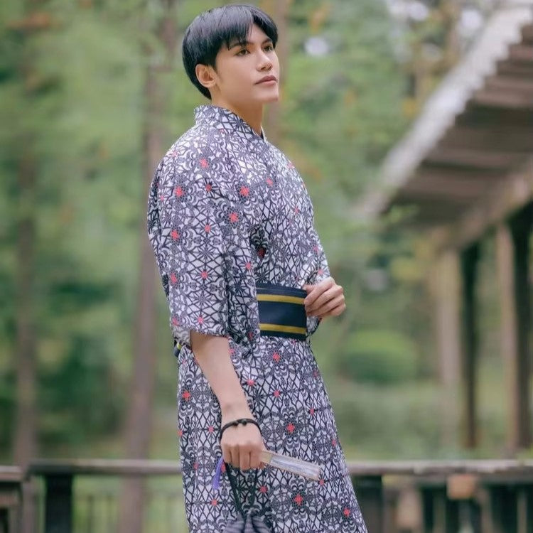 Men Japanese Samurai Kimono