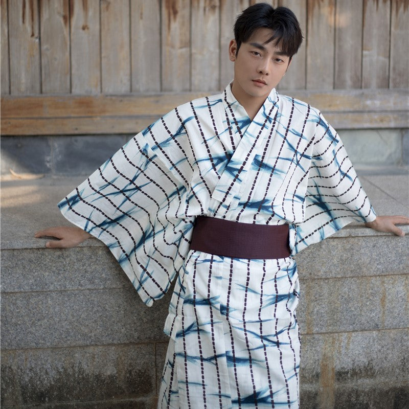 Japanese Kimono Robe Japanese Male Traditional Dress Men's Traditional Japanese Kimono Japanese Kimono Robe Japanese Male Traditional Dress Men's Traditional Japanese Kimono