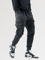 Load image into Gallery viewer, Mens Black Cargo Pants &#39;Nichinan&#39;
