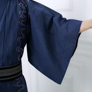 Mens Blue Yukata 'Nasu'