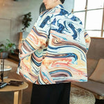 Load image into Gallery viewer, Men&#39;s Colored Kimono Jacket &#39;Kojima&#39;
