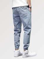 Load image into Gallery viewer, Mens Elastic Waist Jeans &#39;Okaya&#39;
