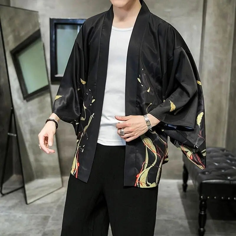 Mens Japanese Style Kimono 'Pentagon'