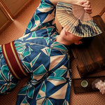 Load image into Gallery viewer, Mens Kimono Geometric Pattern &#39;Yotei&#39;
