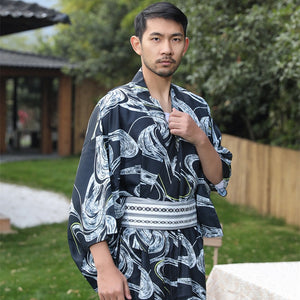 Mens Lightweight Japanese Kimono 'Aso'