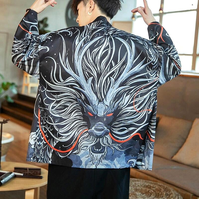 Mens Oversize Kimono Jacket 'Gifu'