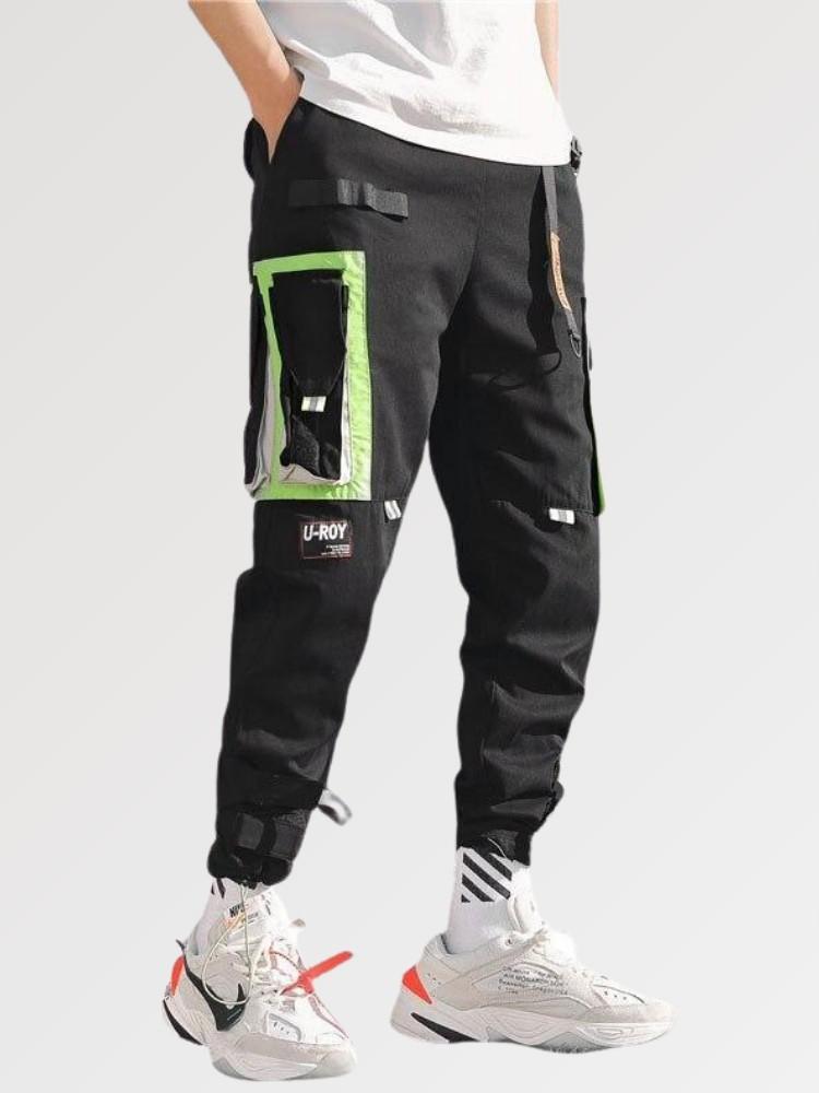 Hip Hop Khaki Pants Men Men's Fashion Streetwear, Loose Fit Hip