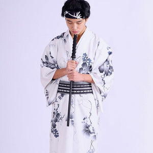 Mens Traditional White Kimono 'Nakazuma'