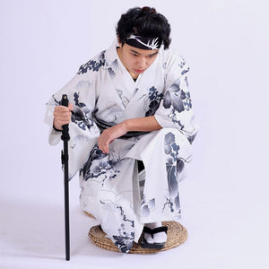 Mens Traditional White Kimono 'Nakazuma'