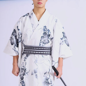 Mens Traditional White Kimono 'Nakazuma'