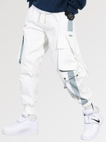 Load image into Gallery viewer, Mens White Japanese Style Cargo Pants &#39;Kushima&#39;

