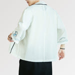 Load image into Gallery viewer, Mens White Kimono Jacket &#39;Takahashi&#39;
