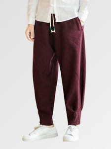 Mens Wide Leg Tapered Pants 'Shiojiri'