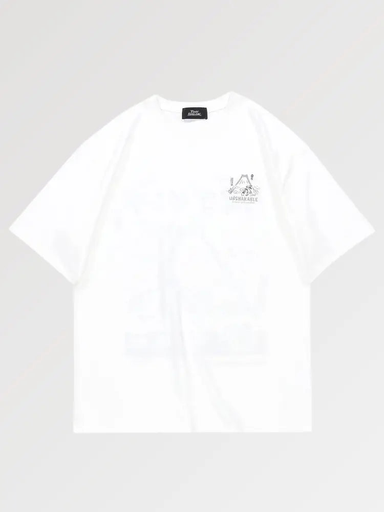 Oversized Shirt Japanese Script 'Yama'