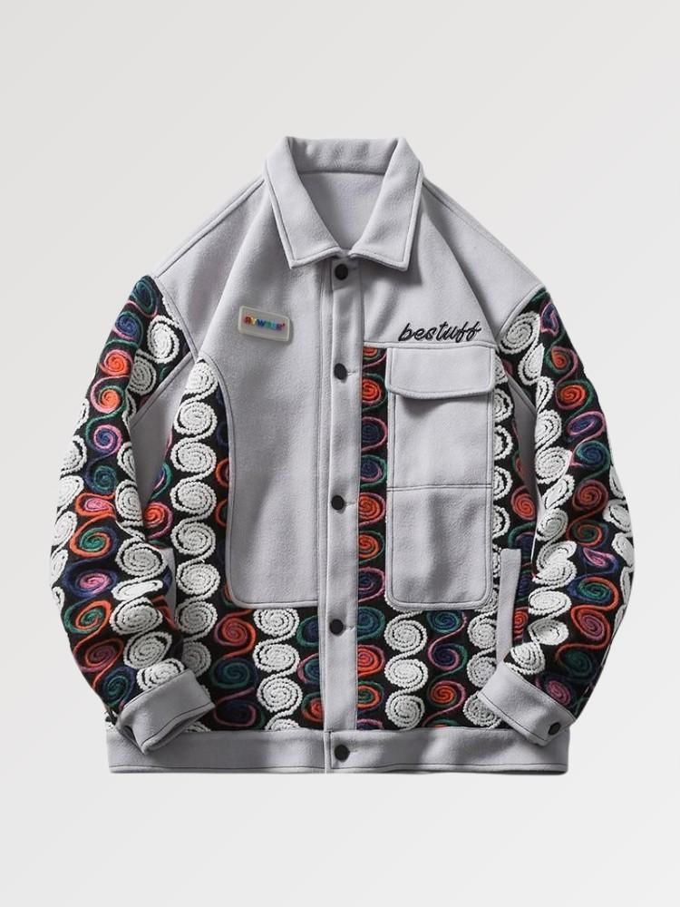Patchwork Design Streetwear Jacket 'Goro'