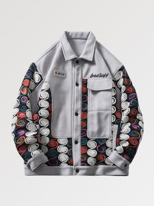 Patchwork Design Streetwear Jacket 'Goro'