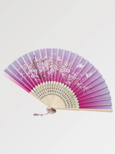 Pink Japanese Wood Fan 'Cherry'