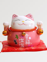 Load image into Gallery viewer, Pink Maneki-Neko Money Box
