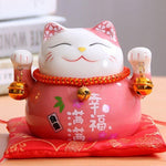 Load image into Gallery viewer, Pink Maneki-Neko Money Box
