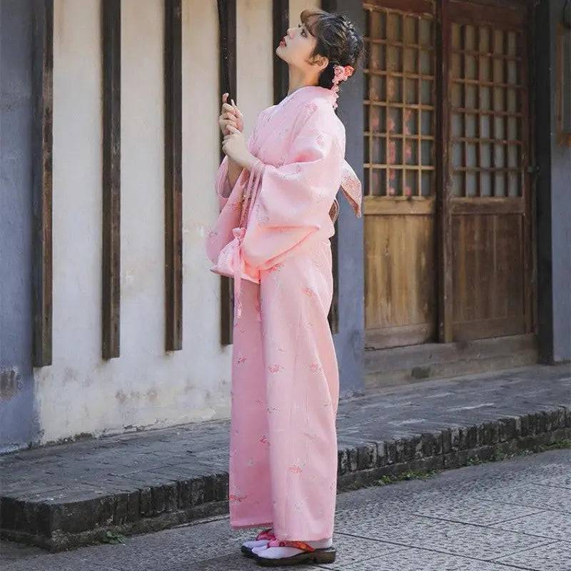 Pink Traditional Kimono for Women 'Tateshina'