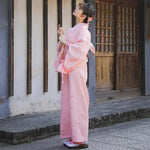 Load image into Gallery viewer, Pink Traditional Kimono for Women &#39;Tateshina&#39;
