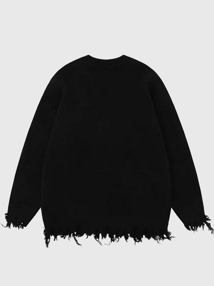 Spider Pattern Streetwear Sweater