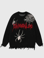 Load image into Gallery viewer, Spider Pattern Streetwear Sweater
