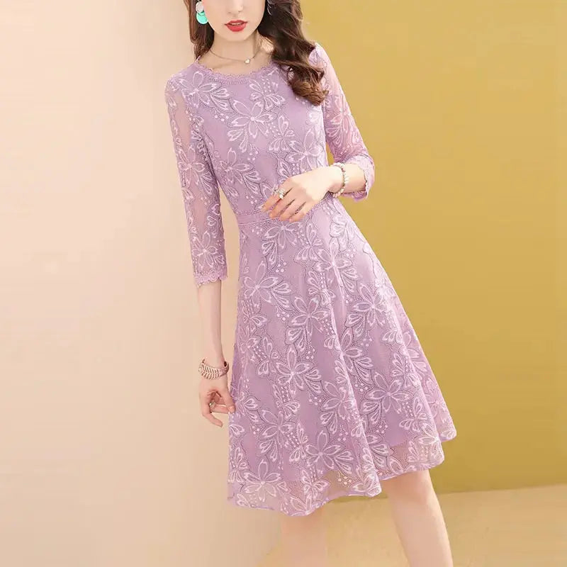 Purple Japanese Dress 'Baioretto'