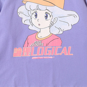 Purple Long Sleeve Anime Shirt 'Logical'