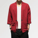 Load image into Gallery viewer, Red Men Kimono
