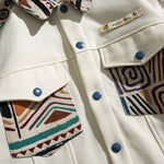 Load image into Gallery viewer, Retro Patchwork Jacket &#39;Patchiwaku&#39;
