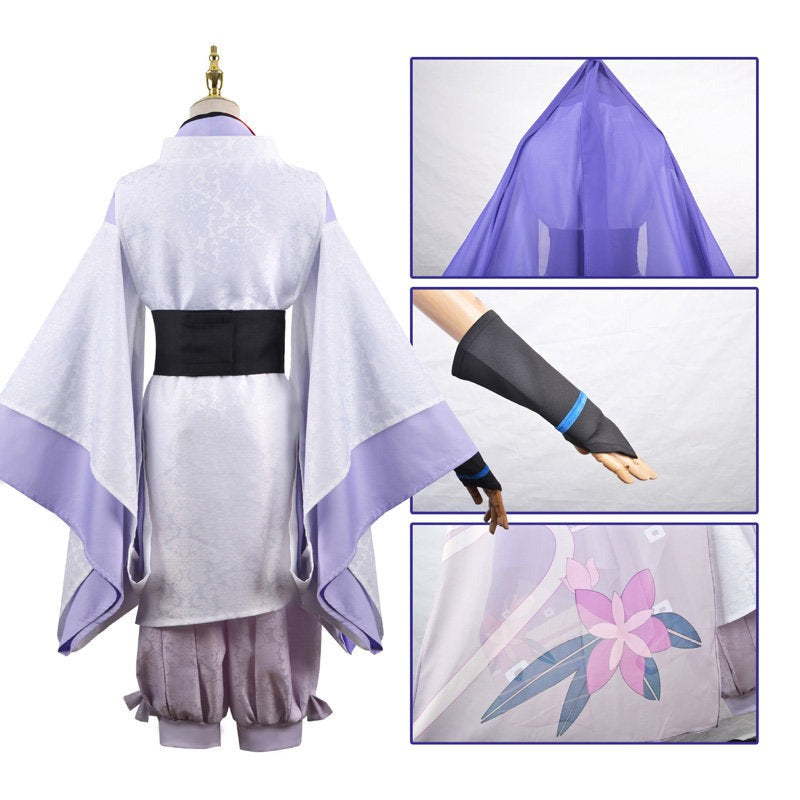 Scaramouche White and Purple Cosplay Genshin Impact