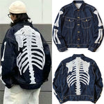 Load image into Gallery viewer, Skeleton Denim Jacket
