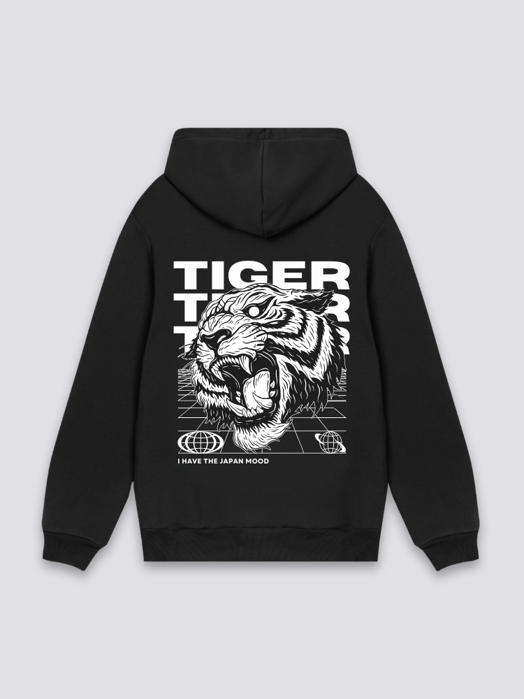 Japanese Tiger Pattern Sweatshirt