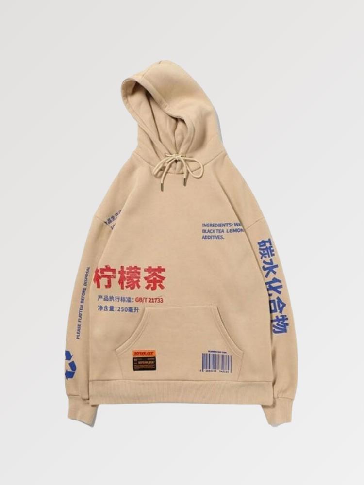 Sweatshirt with Japanese Script 'Nanika'