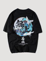 Load image into Gallery viewer, T-shirt Japanese Cranes &#39;Taiyo&#39;
