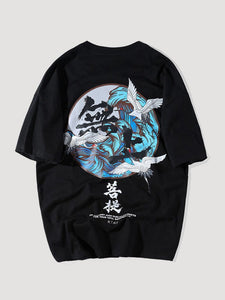T-shirt Japanese Cranes 'Taiyo'