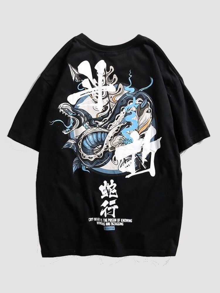 T-shirt Japanese Snake 'Hebi'