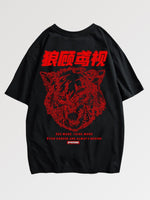 Load image into Gallery viewer, T-shirt with Japanese Writing &#39;Wolf Gang&#39;
