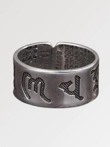 Tibetan Mantra Ring 'Tashi Delek'