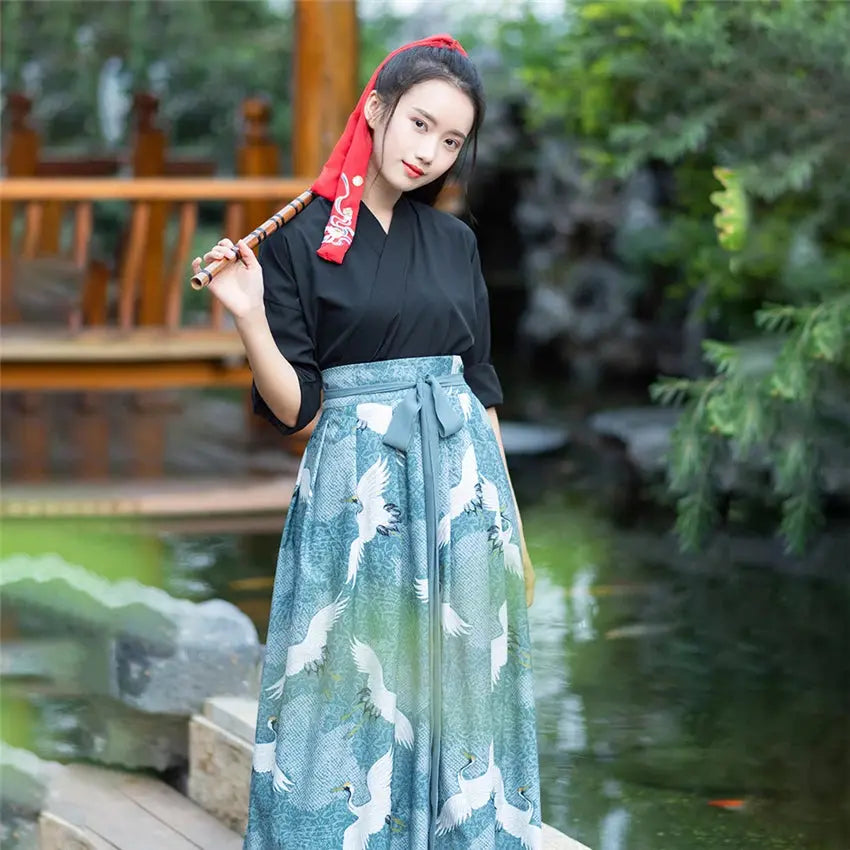 Traditional Dress 'Japanese Cranes'